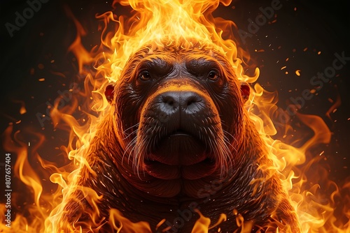 Walrus in the fire