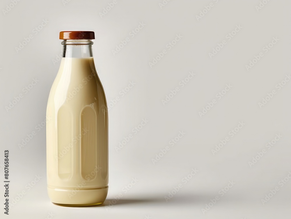 milk bottle on white background milk bottle on white background