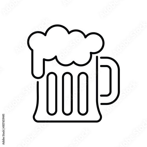 Beer mug vector icon