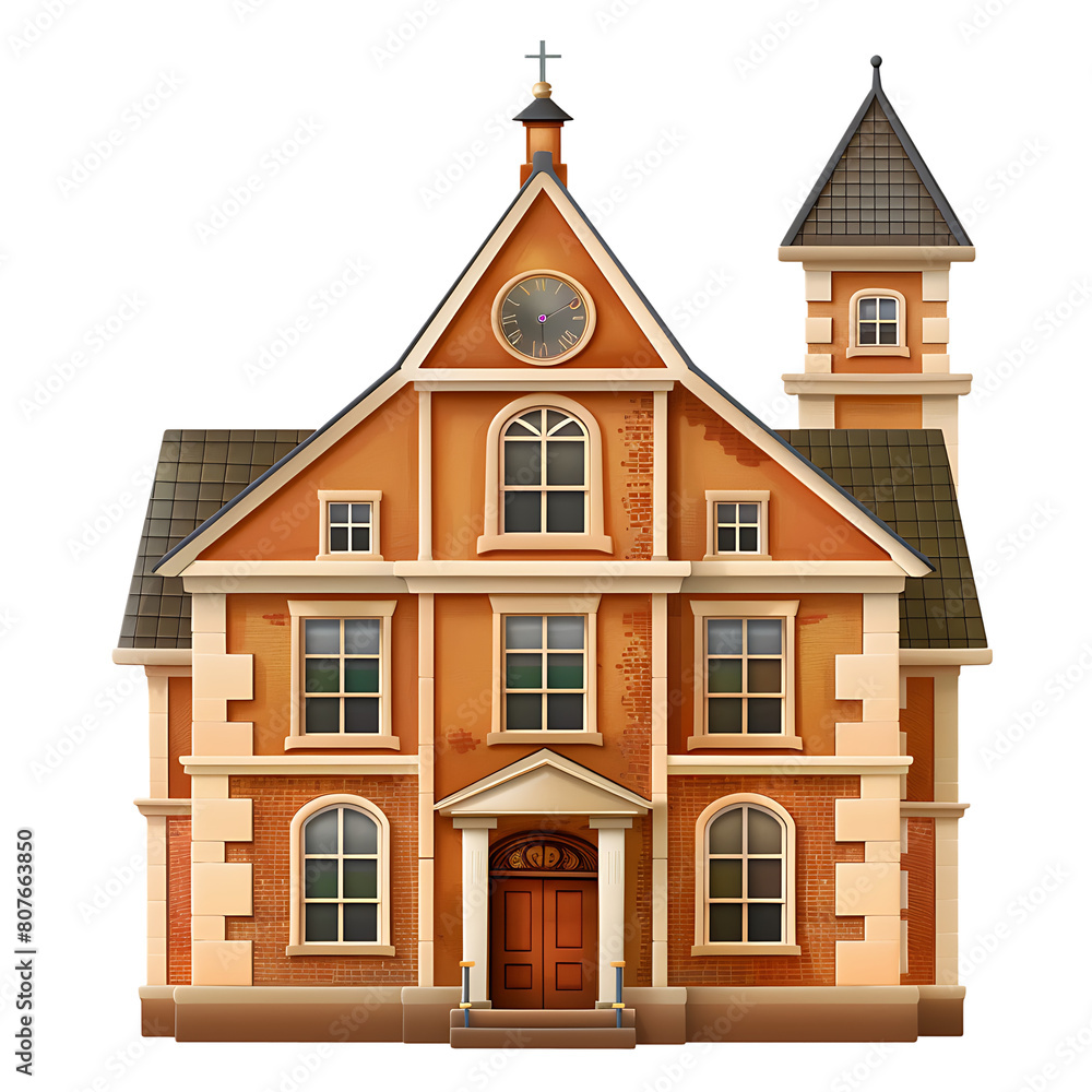 School building, for education theme School building, for education theme