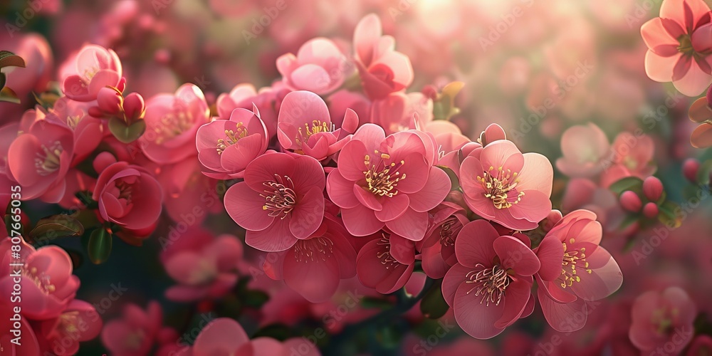 Pink flowers bush Pink flowers bush