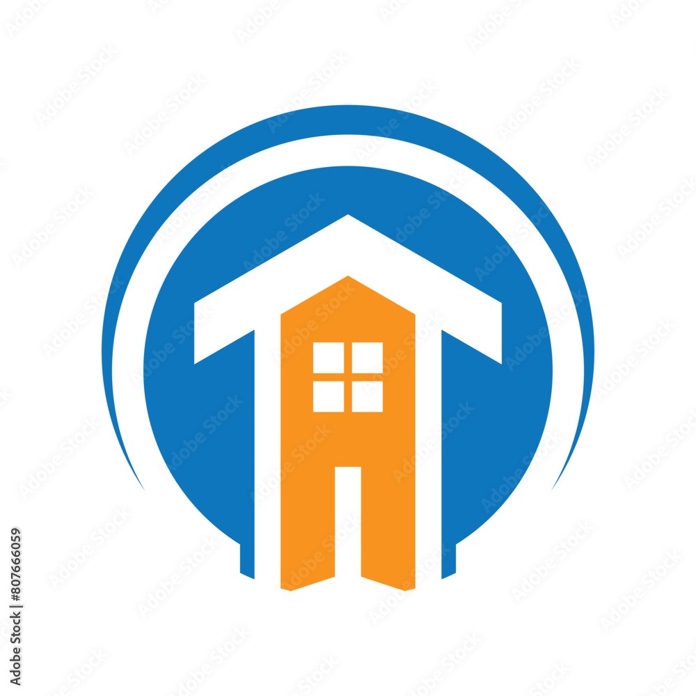 Obraz premium simple and elegant housing logo design