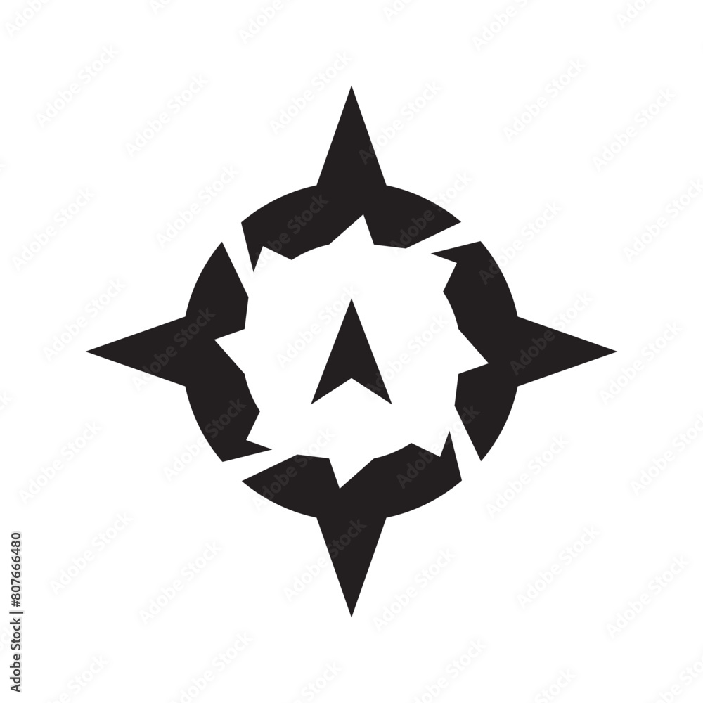 ancient compass logo design ancient compass logo design