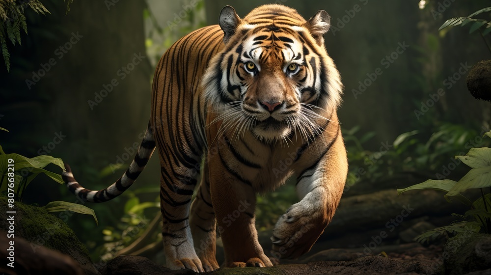 tiger in the jungle tiger in the jungle