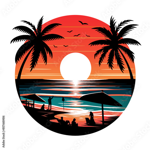 nature landscape of summer tropical beach (artwork 5)