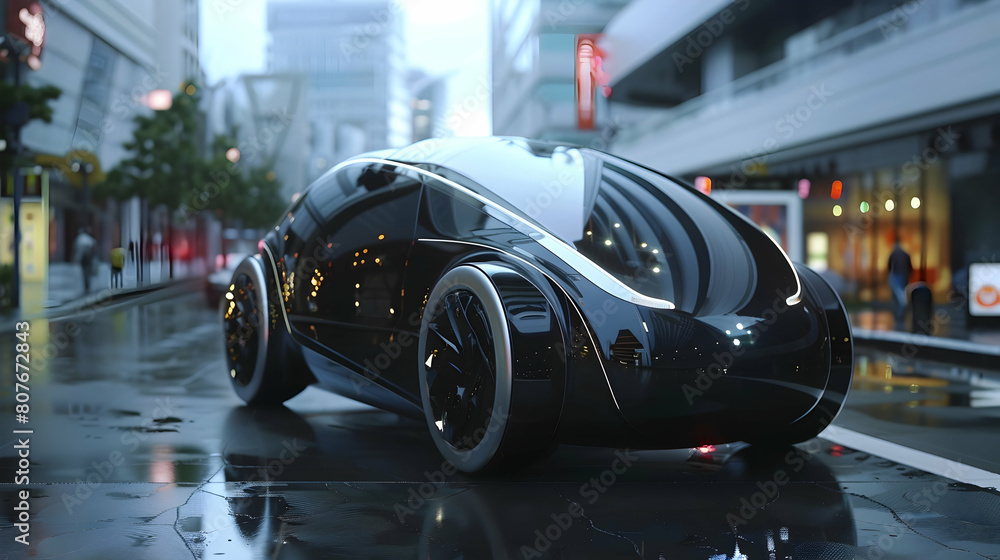 concept car that integrates seamlessly with smart city infrastructure