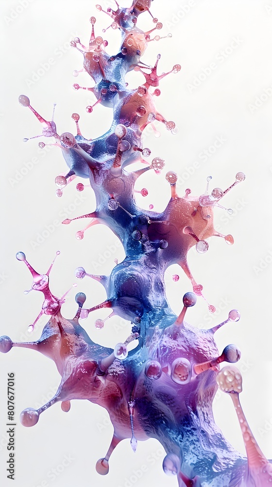 Fototapeta premium Captivating Bioelectrical Harmony:A Cinematic of Cellular Homeostasis