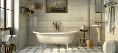 Interior of a bathroom lover