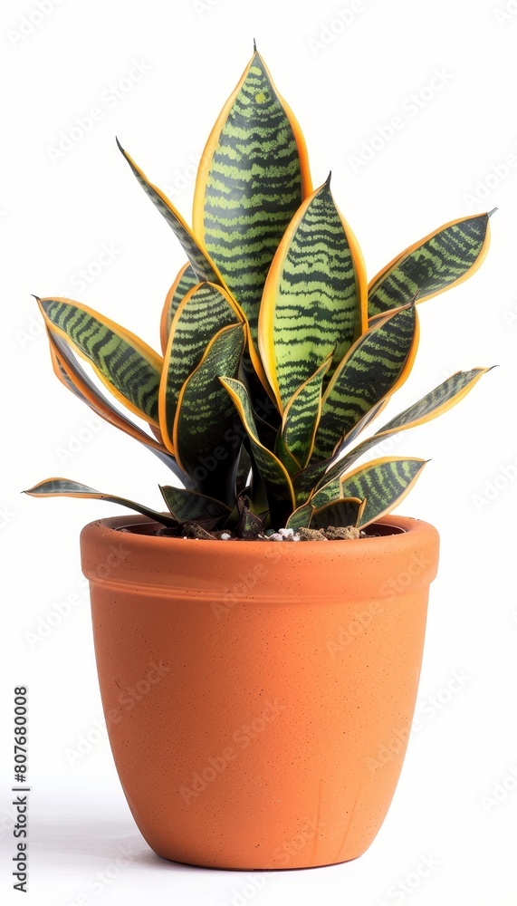Fototapeta premium Potted plant isolated on white background