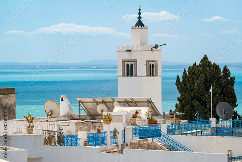 Vue sur mer depuis le village de Sidi Bou Saïd