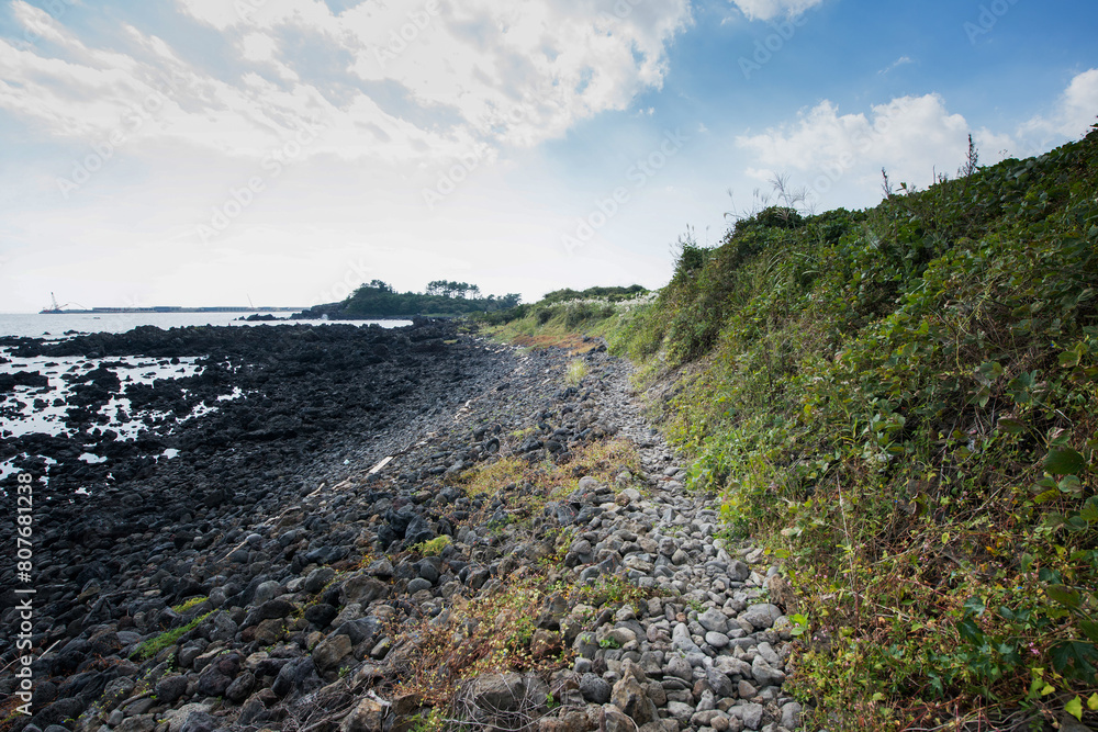 Fototapeta premium 한국의 관광지, 제주도, 올레길