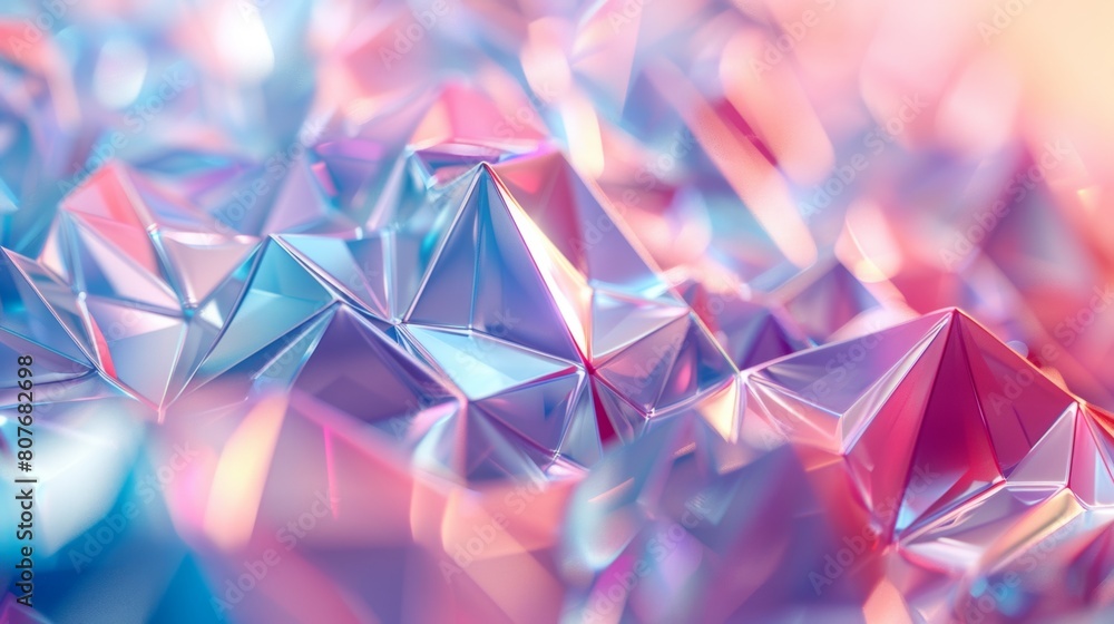A geometric background with repeating patterns of geometric crystals, rendered in soft pastel colors. A geometric background with repeating patterns of geometric crystals, rendered in soft pastel colors.