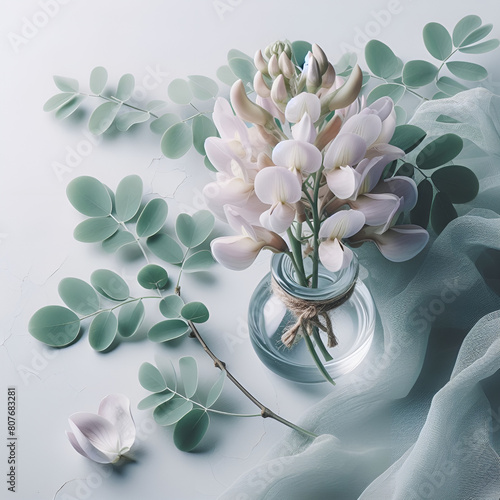 Wallpaper Mural acacia flower.Generative AI Torontodigital.ca