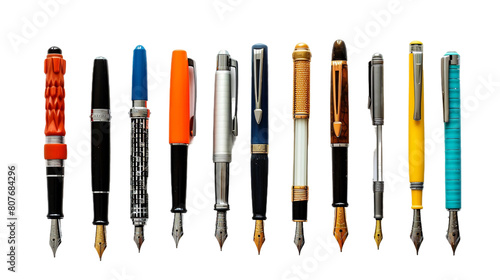 Set of pen PNG transparent background
