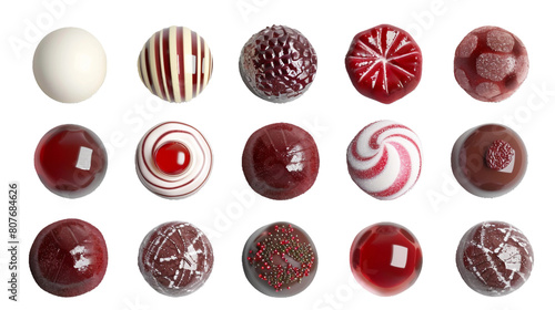 Different candies PNG transparent background