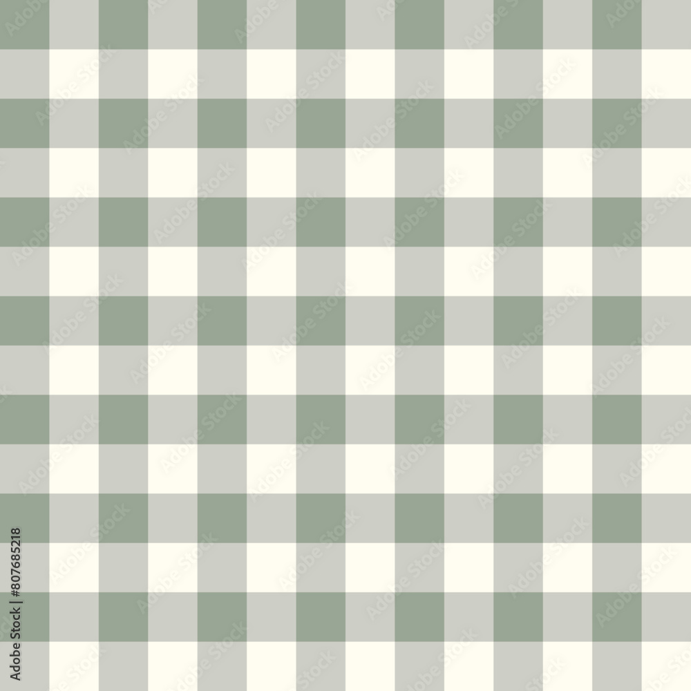 Seamless Gingham Pattern Light Sage Green. Vector Background Seamless Gingham Pattern Light Sage Green. Vector Background