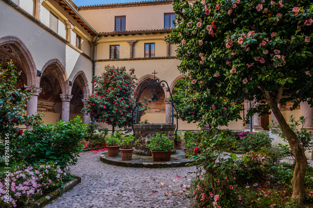 Naklejka premium Roccamonfina, Campania. Sanctuary of the Madonna dei Lattani.