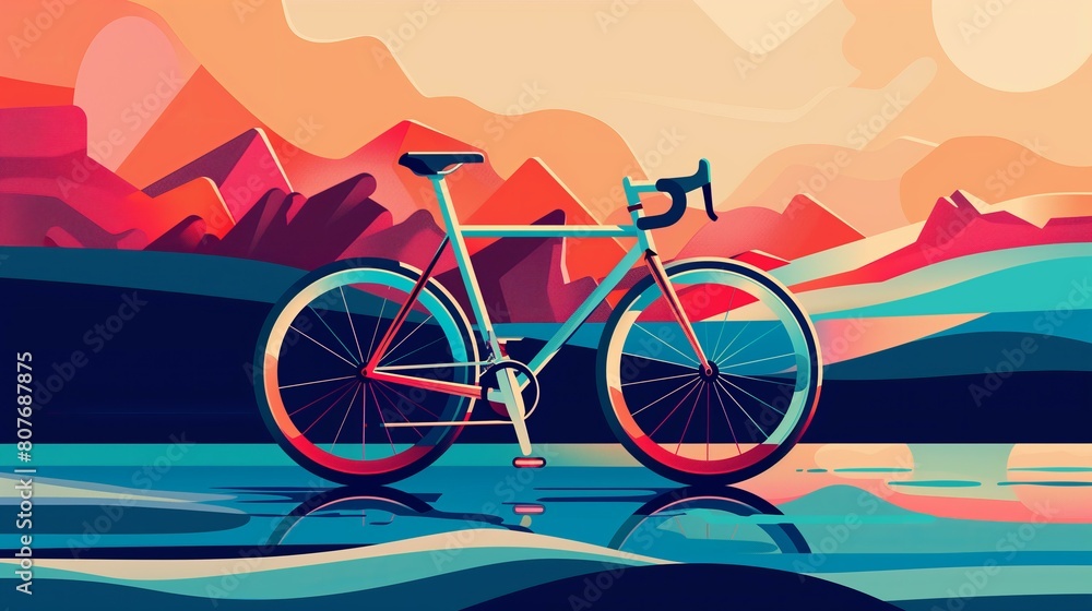 Fototapeta premium Bicycle poster 