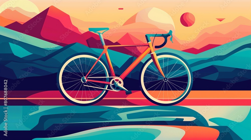 Fototapeta premium Bicycle poster 