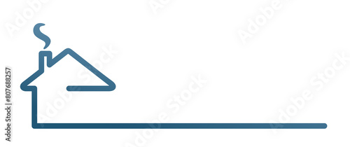 The symbol of a country house with a roof.