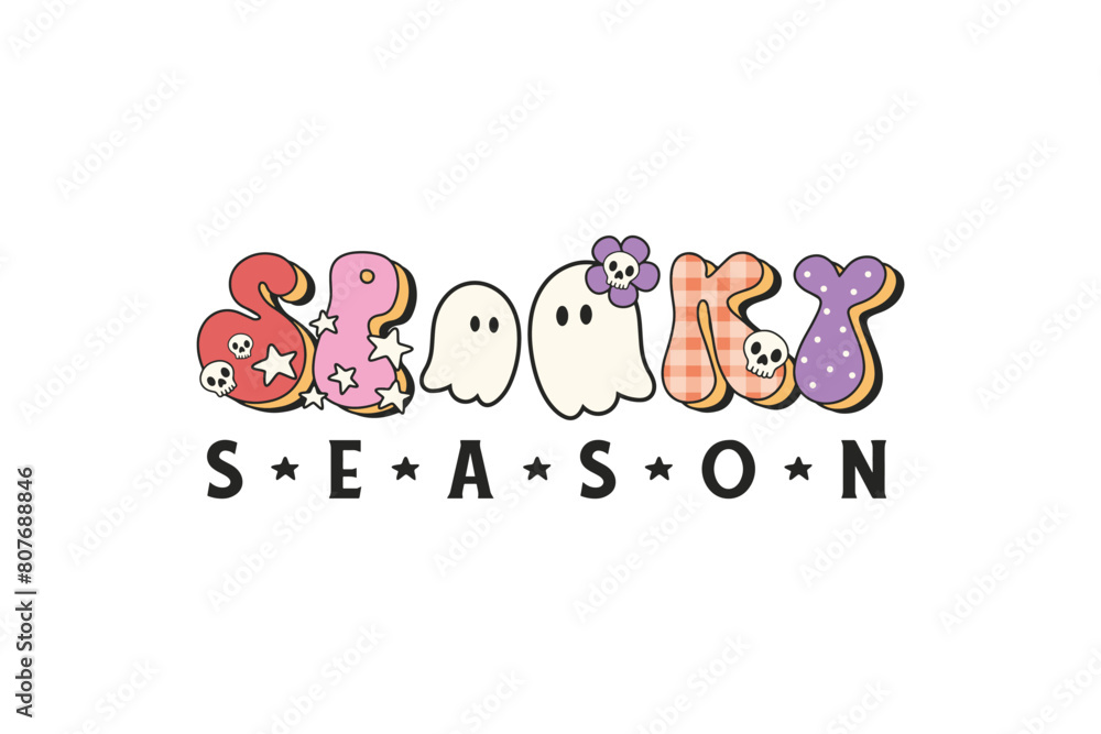 Spooky season, Cute Halloween Sublimation Design Spooky season, Cute Halloween Sublimation Design