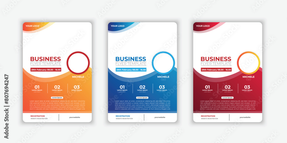 set of business flyer template design with abstract concept and minimalist layout set of business flyer template design with abstract concept and minimalist layout