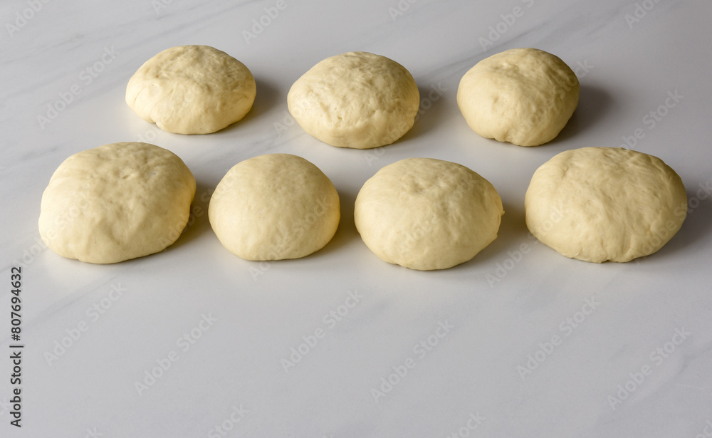 Raw dough rolls - cooking step by step Raw dough rolls - cooking step by step