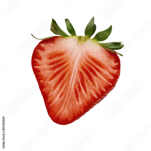 isolated strawberry fruit slice , GENERATIVE AI