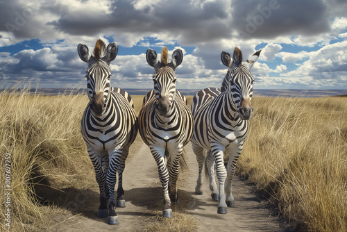 Zebra in their natural habitat © Mark G