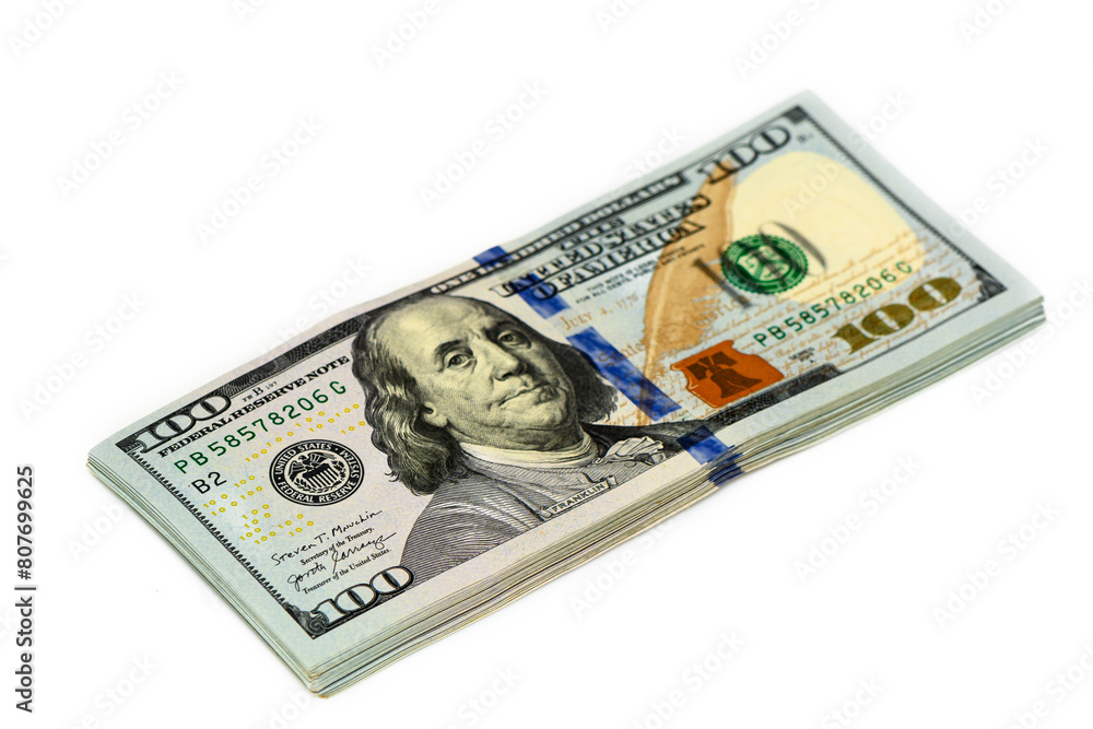 stack of dollars with angry face of Franklin 5 stack of dollars with angry face of Franklin 5