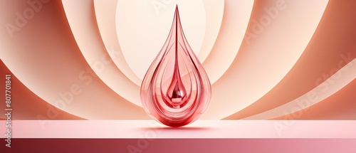 Elegant visual of menstrual cup promoting eco-friendly and modern feminine health photo