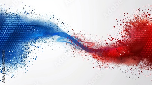 Abstract colorful modern in white blue and red colours Olympic Games background, banner for design