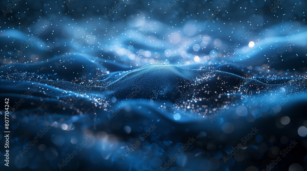A blue background with a lot of sparkles A blue background with a lot of sparkles
