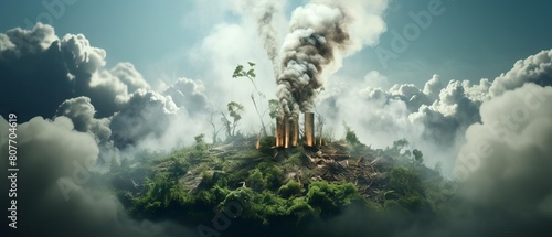 Awareness campaign visual of lungs deteriorating from smoking against a world backdrop photo