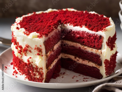 red velvet cake with moist