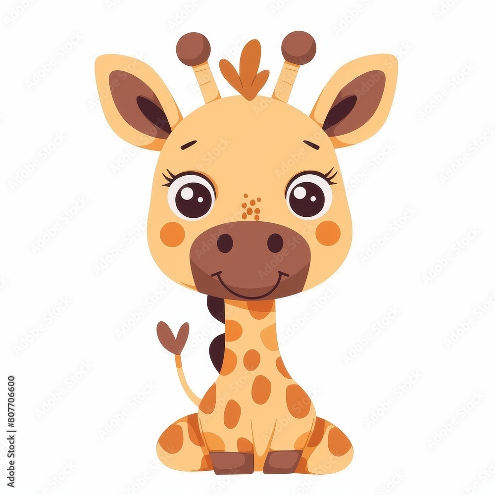 A giraffe with a big smile on its face A giraffe with a big smile on its face