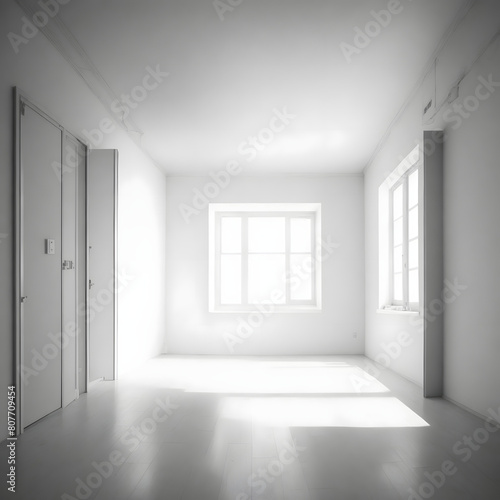 empty room with a window