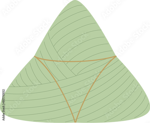 Light tone of wrapped rice dumpling