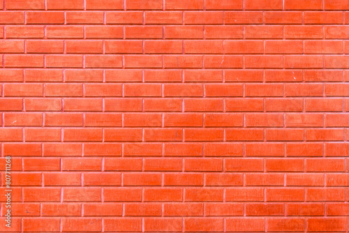 Orange Brick Wall Texture Background photo