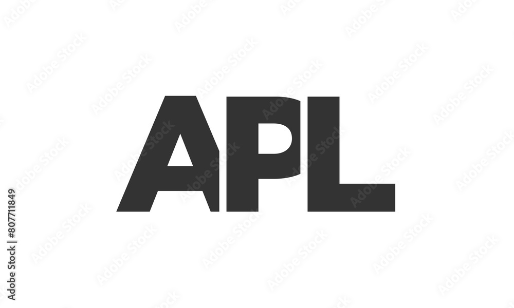 APL logo design template with strong and modern bold text. Initial based vector logotype featuring simple and minimal typography. Trendy company identity. APL logo design template with strong and modern bold text. Initial based vector logotype featuring simple and minimal typography. Trendy company identity.