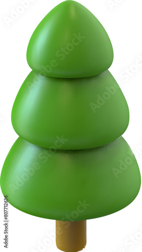 3D rendering cedar tree