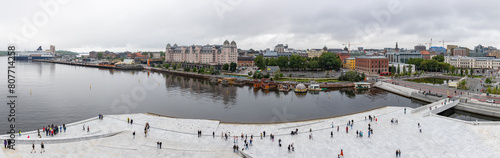 Canvas Print Oslo and Inner Oslofjord Panorama