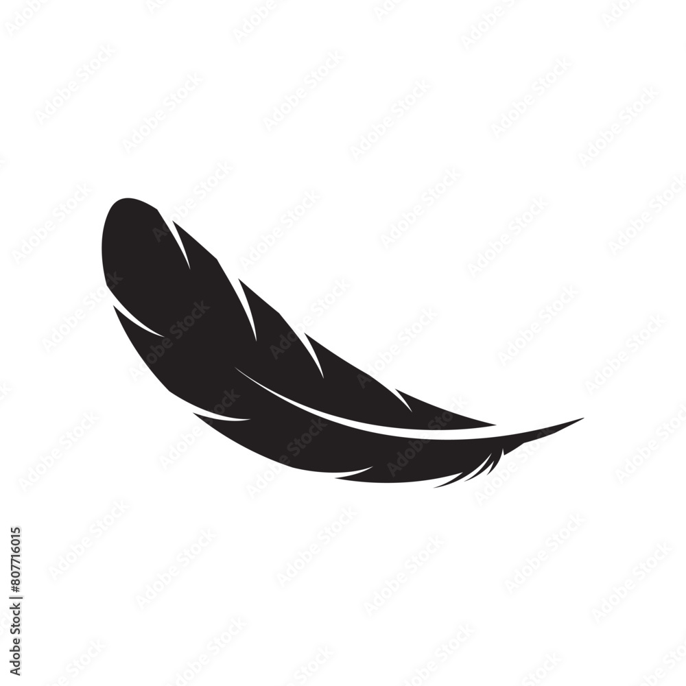 poultry feather logo design poultry feather logo design