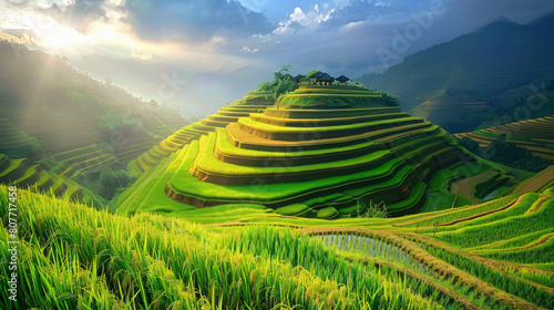 Beautiful rice field terrace in Indonesia © Tariq