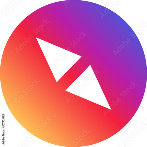 Free Download Instagram Compass Icon - Navigational Exploration Symbol Instagram Gradient App - GFXLoad