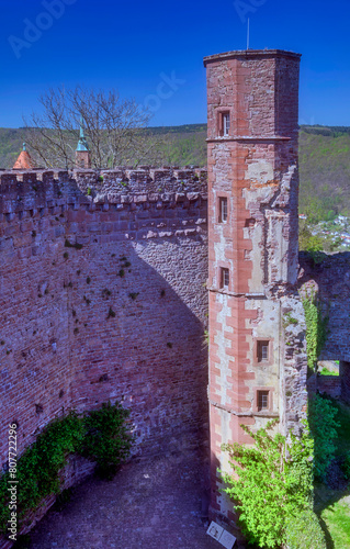 Burgfeste Dilsberg bei Neckargemuend in Baden Württemberg, Deutschland, Europa.  photo