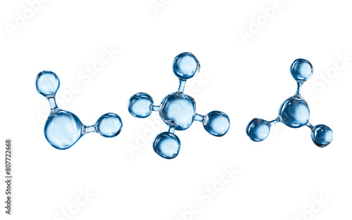 Fototapeta Naklejka Na Ścianę i Meble -  Golden molecular structure, skincare and biomedical concept, 3d rendering.