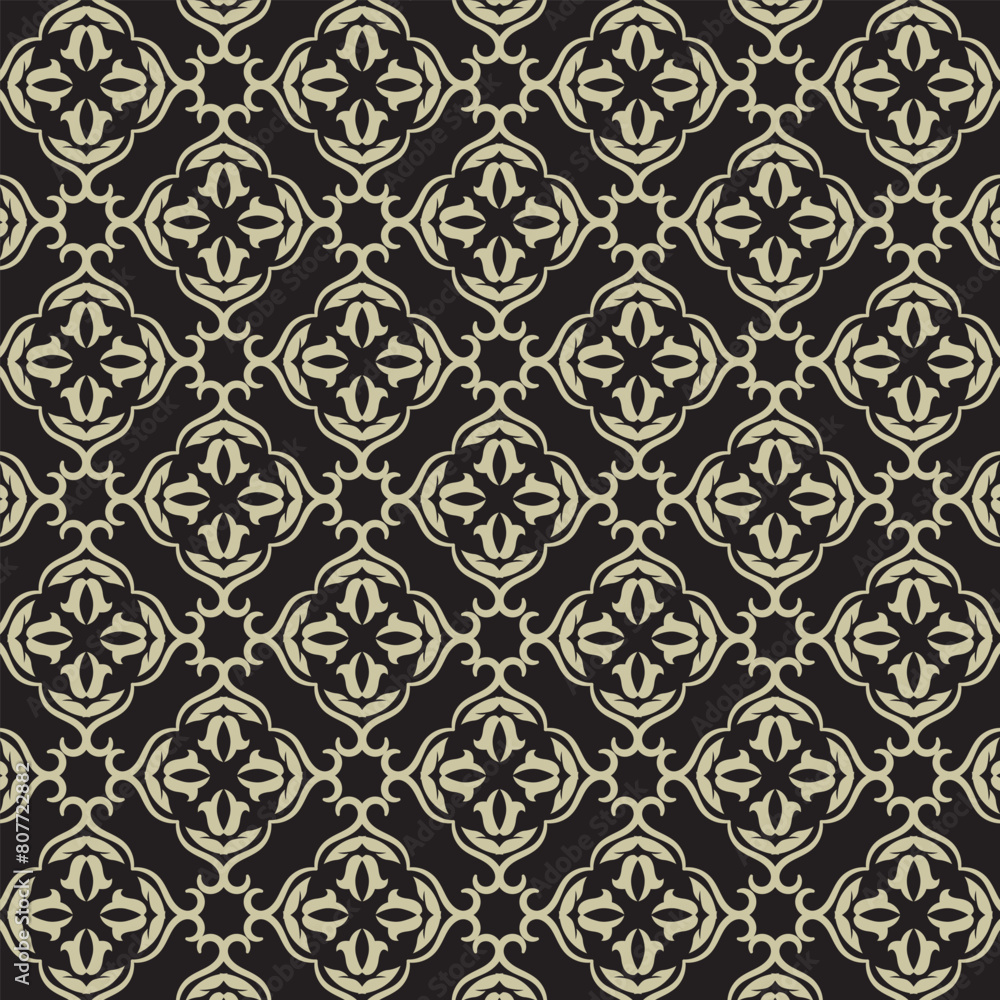 Fototapeta premium pattern background, floral vintage, vector design