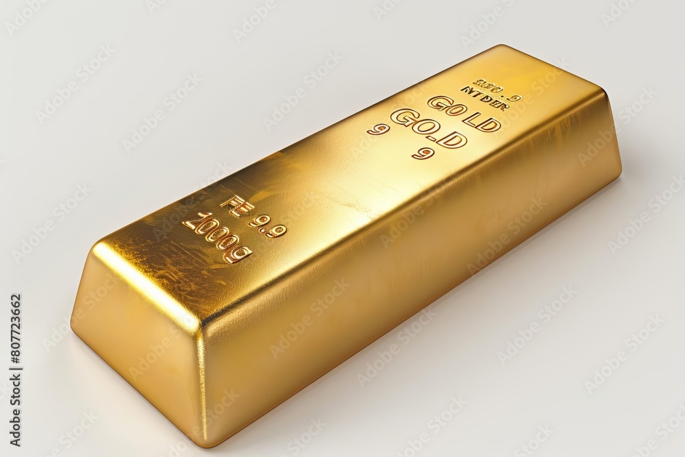 gold bar isolated on white background gold bar isolated on white background