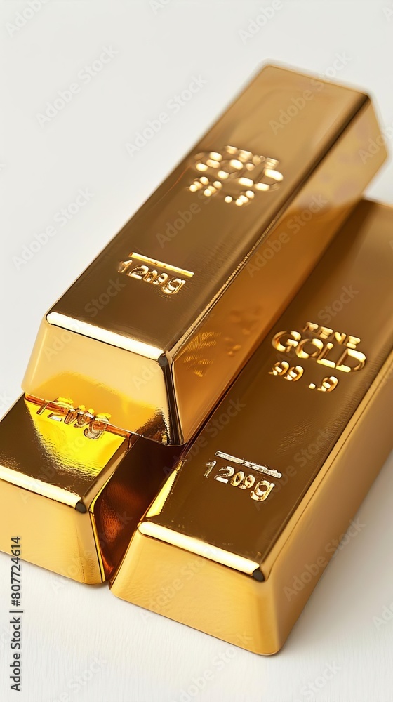 gold bar isolated on white background gold bar isolated on white background